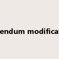 addendum modification是什么意思
