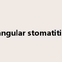 angular stomatitis是什么意思