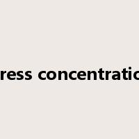 stress concentration是什么意思