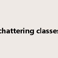 chattering classes是什么意思