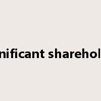 significant shareholder是什么意思