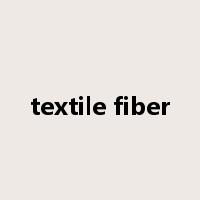 textile fiber是什么意思