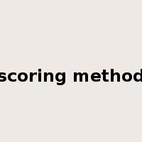 scoring method是什么意思