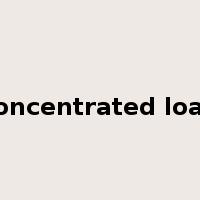 concentrated load是什么意思