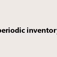 periodic inventory是什么意思