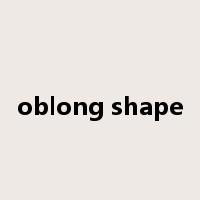 oblong shape是什么意思