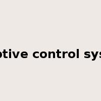 adaptive control system是什么意思