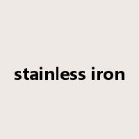 stainless iron是什么意思