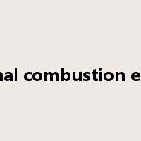 internal combustion engine是什么意思