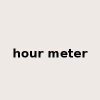 hour meter是什么意思