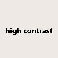 high contrast是什么意思