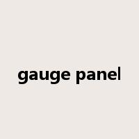 gauge panel是什么意思