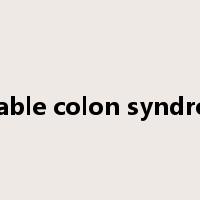 irritable colon syndrome是什么意思