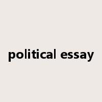 political essay是什么意思