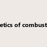 kinetics of combustion是什么意思