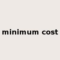 minimum cost是什么意思