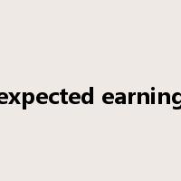 expected earning是什么意思