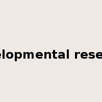 developmental research是什么意思