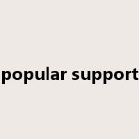 popular support是什么意思