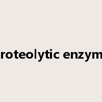 proteolytic enzyme是什么意思