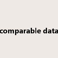 comparable data是什么意思