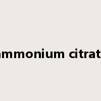 ammonium citrate是什么意思