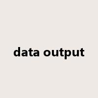 data output是什么意思