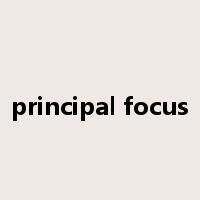 principal focus是什么意思