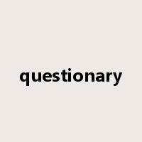 questionary是什么意思