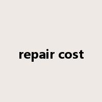 repair cost是什么意思
