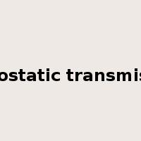 hydrostatic transmission是什么意思