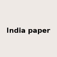 India paper是什么意思