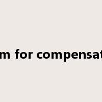 claim for compensation是什么意思