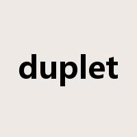 duplet是什么意思