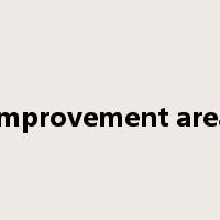 improvement area是什么意思