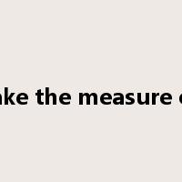 take the measure of是什么意思