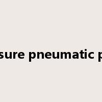 air pressure pneumatic pressure是什么意思