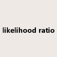 likelihood ratio是什么意思
