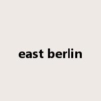 east berlin是什么意思