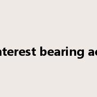 non-interest bearing account是什么意思