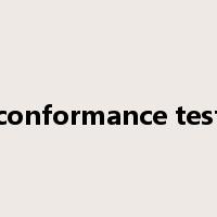 conformance test是什么意思