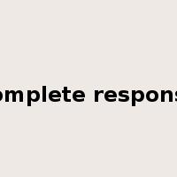 complete response是什么意思