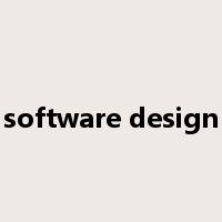 software design是什么意思