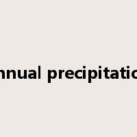 annual precipitation是什么意思