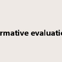 formative evaluation是什么意思
