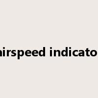 airspeed indicator是什么意思