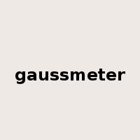 gaussmeter是什么意思