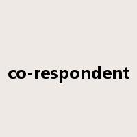 co-respondent是什么意思