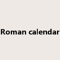 Roman calendar是什么意思