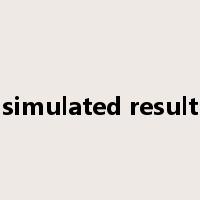 simulated result是什么意思